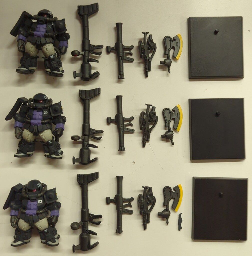 BANDAI FW GUNDAM CONVERGE 機動戦士ガンダム 黒い三連星 高機動