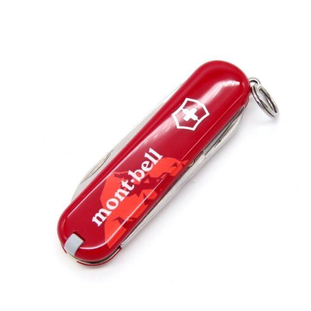 未使用 victorinox × mont-bell ビクトリノックス モンベル クラシックSD マルチツール ブレード はさみ 爪やすり レッド  28007666