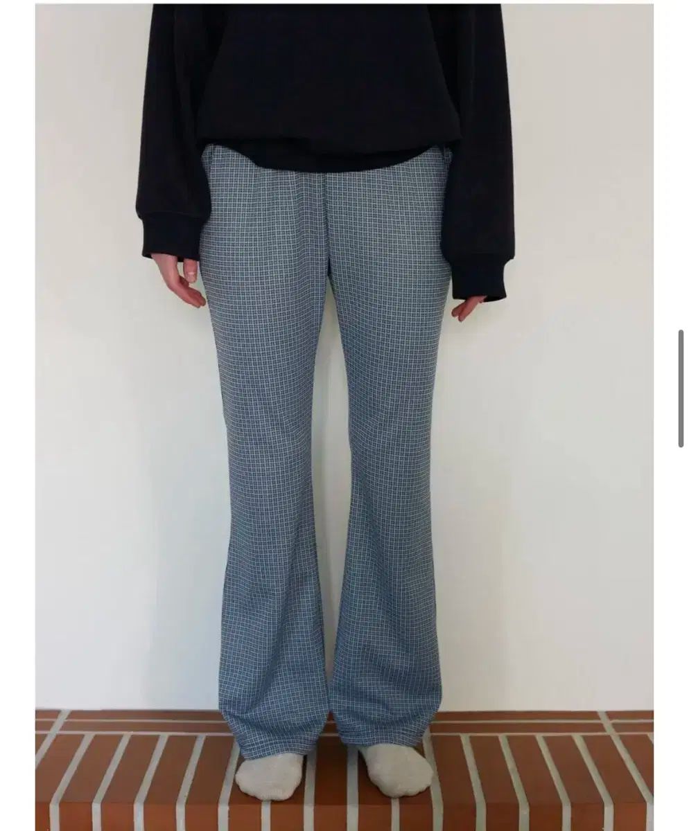 ENZO BLUES エンゾーブルース ピン CHECK CHECK パンツ パンツ スカイ