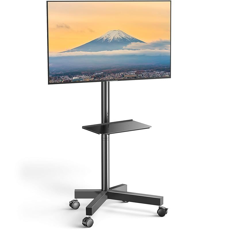 Perlegear テレビスタンド テレビ台 キャスター付き 壁寄せ ハイタイプ tvスタンド tv stand 23~60インチ対応  VESA/横100～400mm/縦100～400mm 耐荷重25kg 高さ調節可能 家用/学校/ビジネス展示用/病院業務 - メーカー希望小売価格