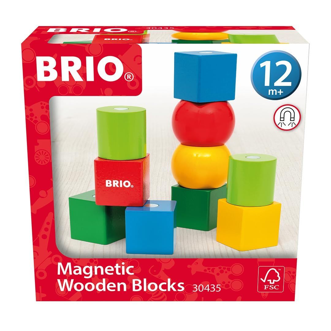 【数量限定】（つみき、ブロック）12か月から 30435 BRIO（ブリオ）マグネット式カラーつみき