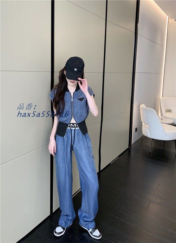 デニム　セットアップ　半袖　韓国　y2k デニムジャケット　パンツ　インスタ 夏 レディース 新作 セットアップ デニムジャケット 半袖