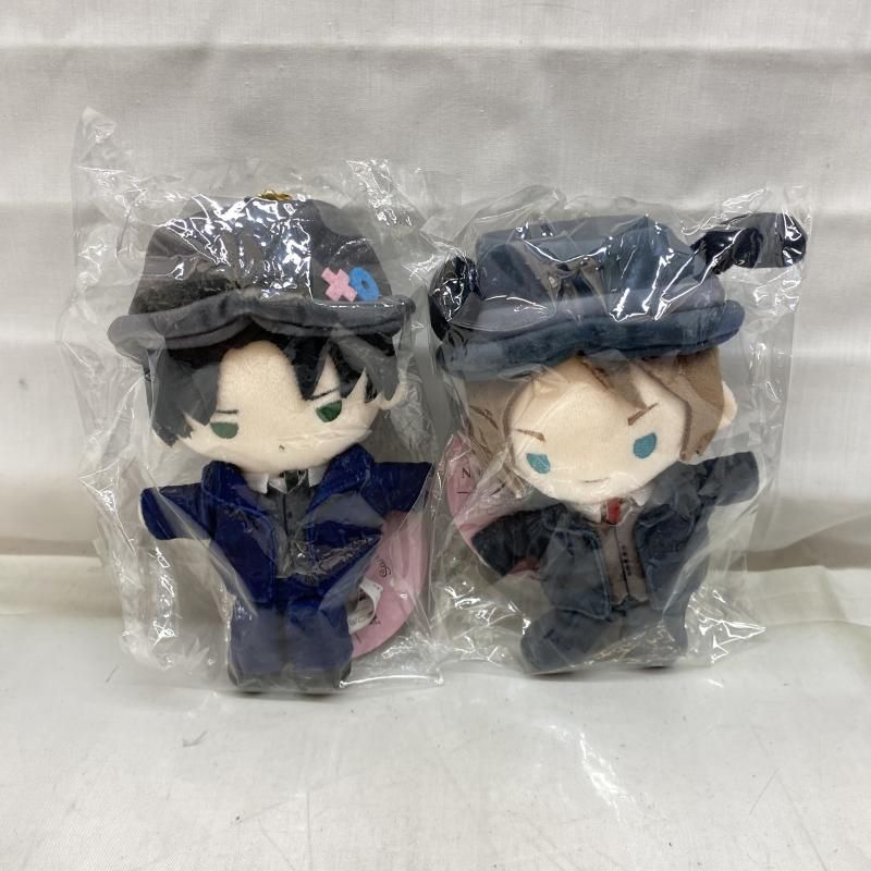 中古】未開封)2点セット エレン＆リヴァイ 進撃の巨人 むにゅぐるみ