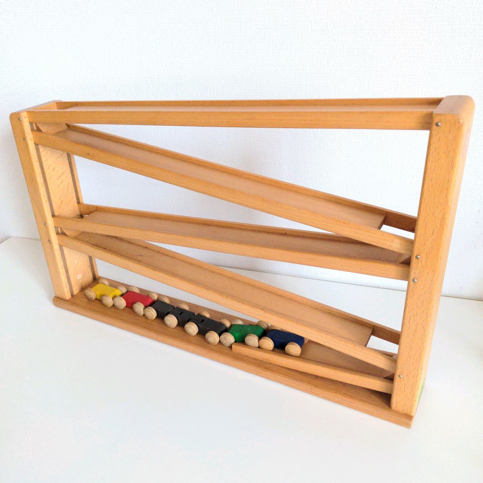 ベック社 クネクネバーン トレインカースロープ 木のおもちゃ