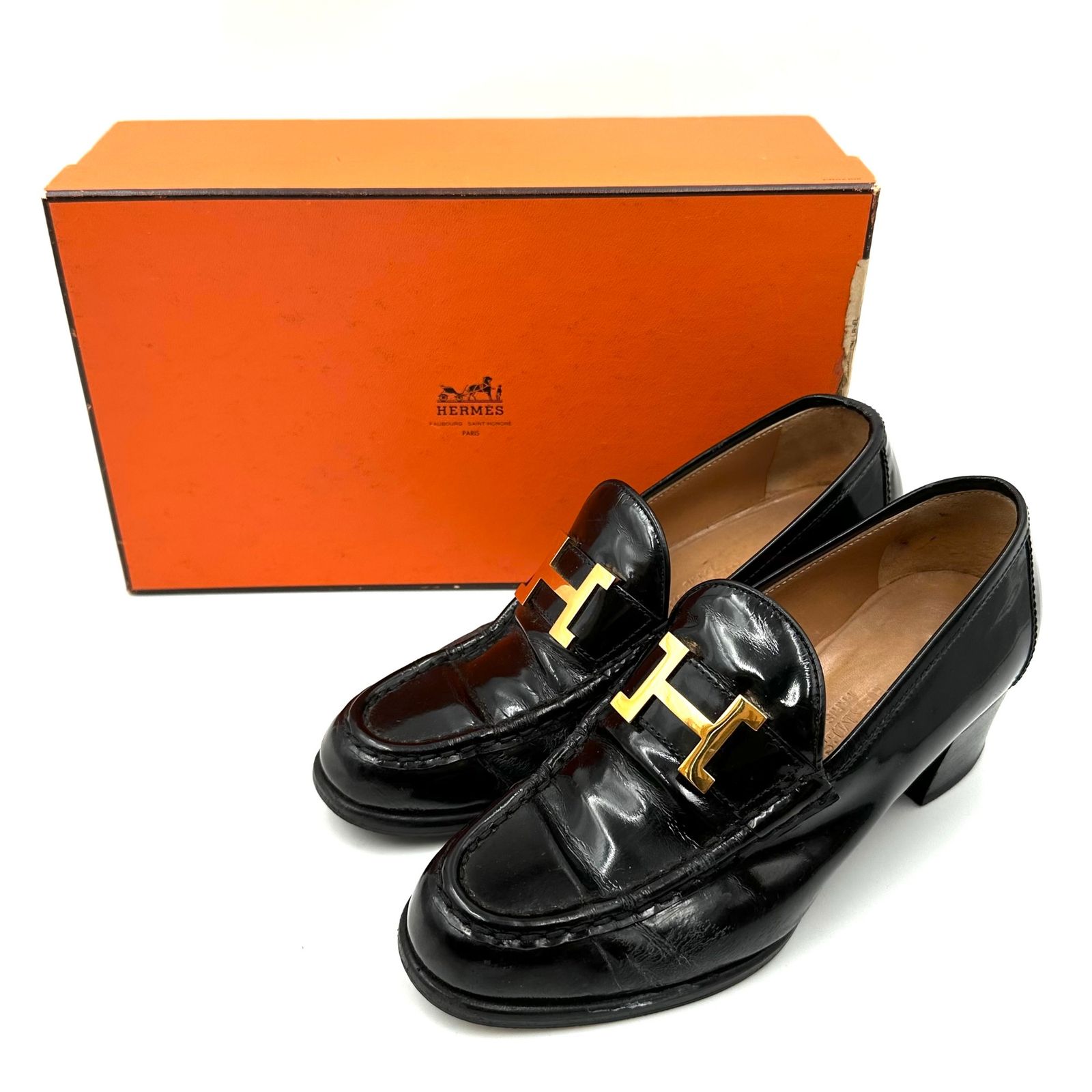 エルメス　コンスタンス　モカシン　ローファー HERMES エルメス コンスタンス モカシンパリ 36 ローファー