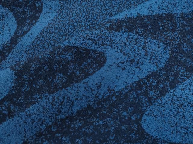 平和屋着物○訪問着 藍 流水文 まるやま扱い 正絹 逸品 CAAW8717yc