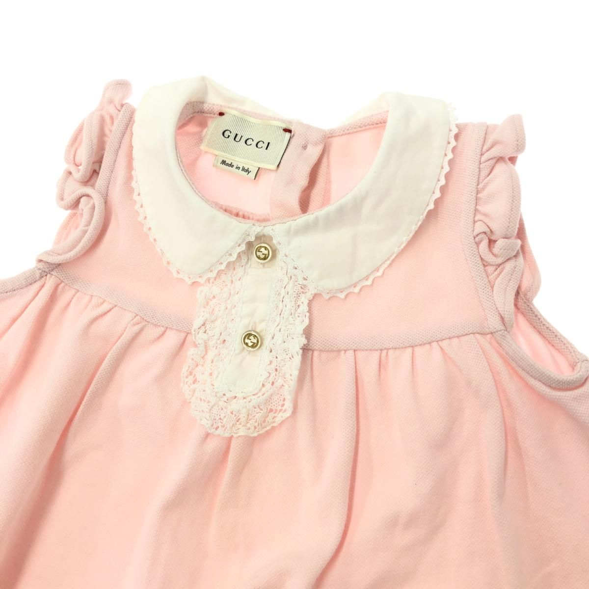 GUCCI ピンク ノースリーブ ワンピース