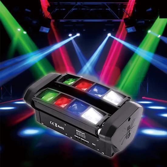 【新品】ミニスパイダーライト DMX512対応 音同期 RGBW ステージ照明 新品】ミニスパイダーライト DMX512対応 音同期 RGBW ステージ