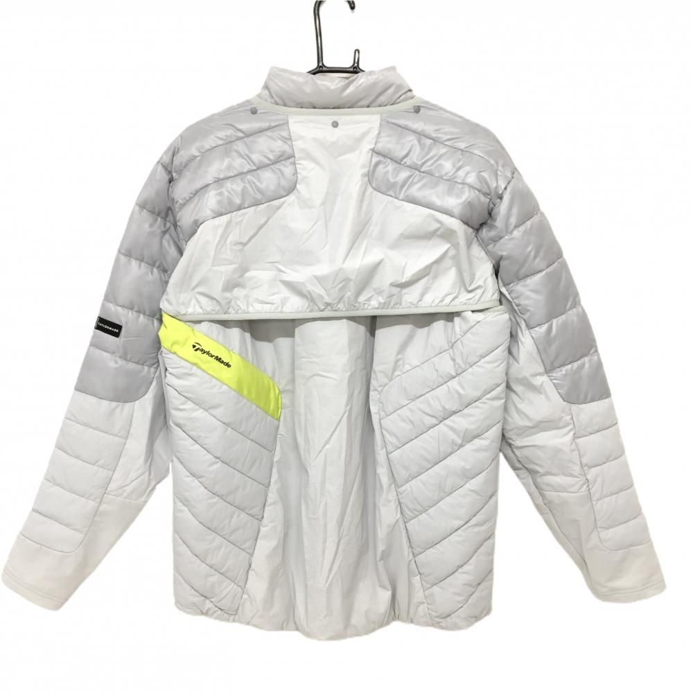 超美品】テーラーメイド 2WAY中綿ジャケット ライトグレー 切替 袖着脱  