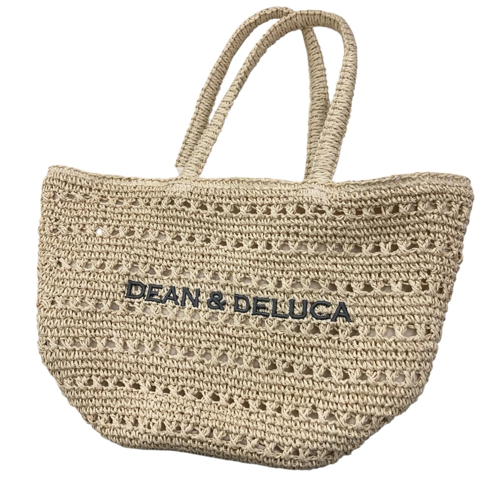 186000 DEAN - DELUCA ディーンデルーカ クロッシェバスケットバッグ BEAMSコラボ ナチュラル