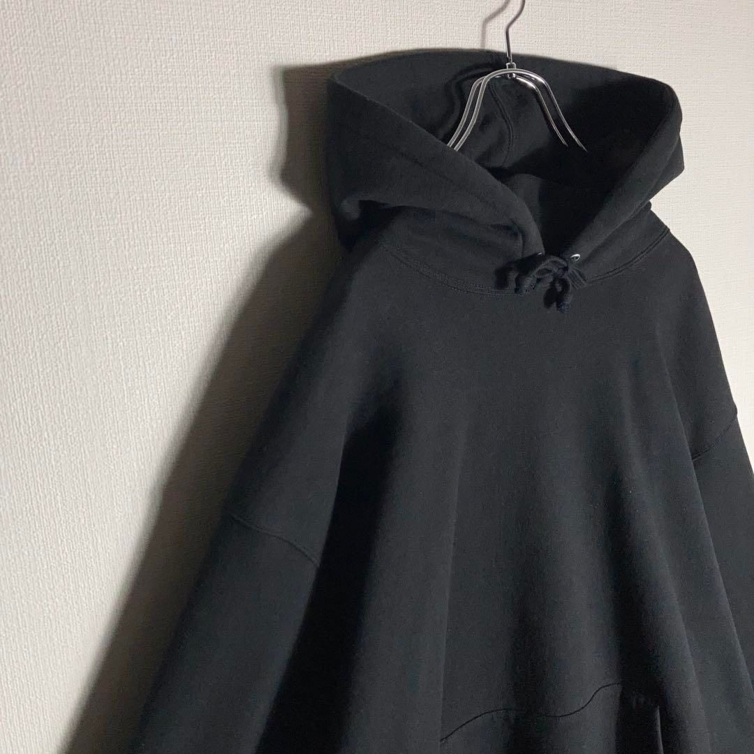 【美品】SUPREME プルオーバーパーカー サテン アップリケ 黒 L 美品】SUPREME プルオーバーパーカー サテン アップリケ 黒 L
