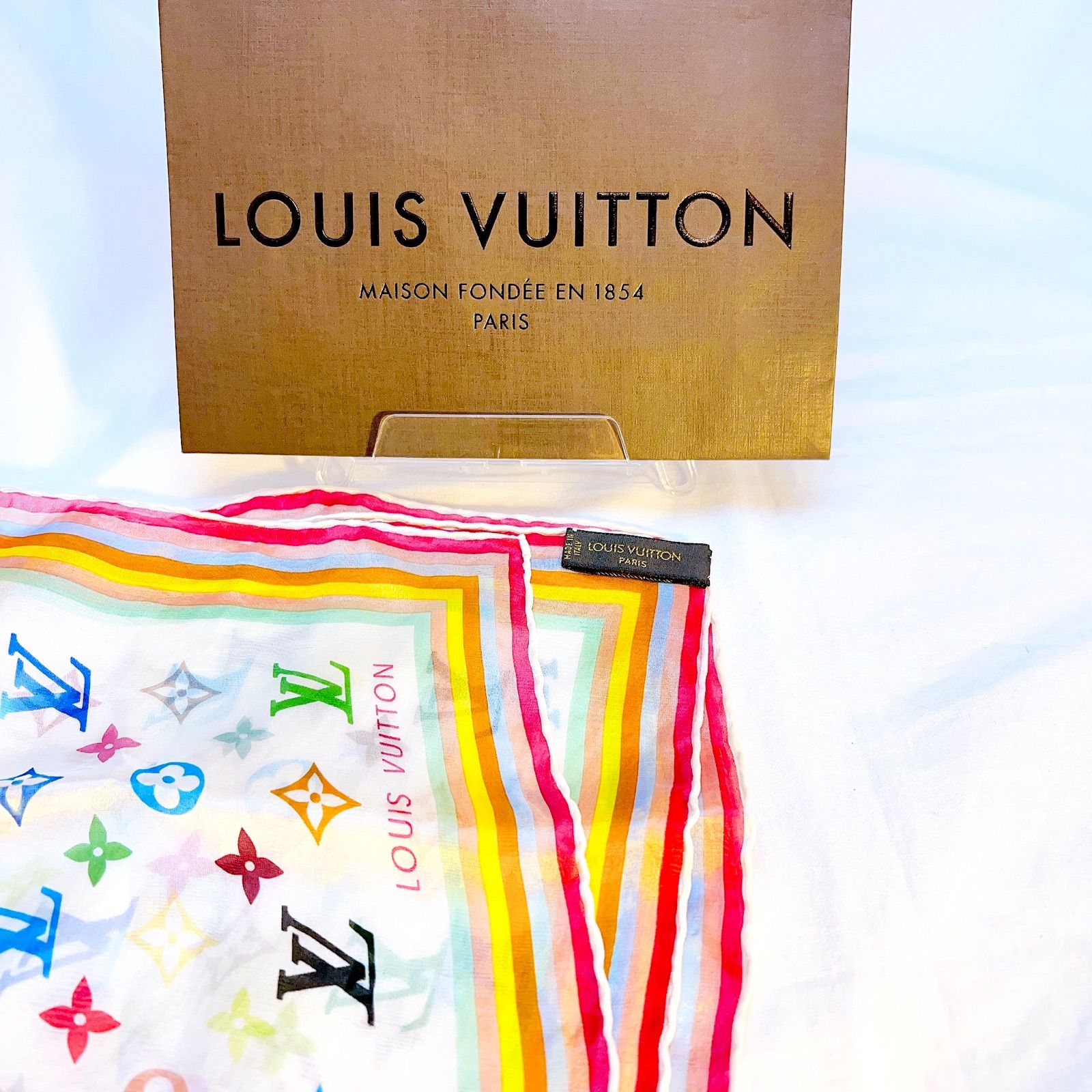 LOUIS VUITTON】 ルイヴィトン ハンカチ マルチカラー - メルカリ