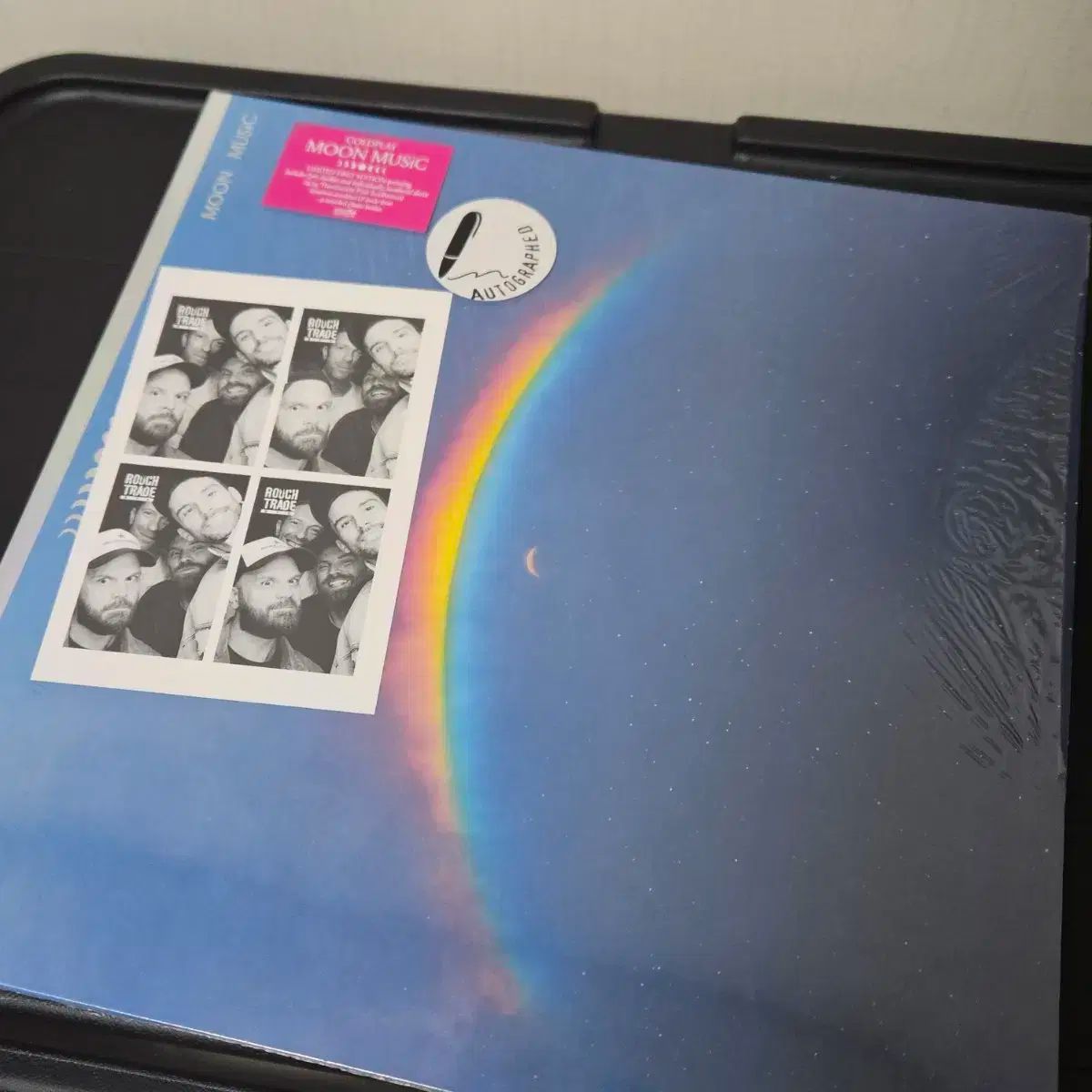 コールドプレイ サイン入り ヴァイナル ビニールレコード LP moon music