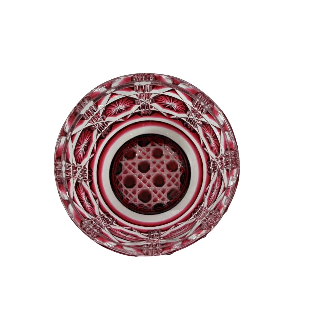 薩摩切子 復元猪口 赤 口径62mm 高さ52mm 島津 工芸品 ガラス工芸 【中古】 12507K45 薩摩切子 復元猪口 赤 口径62mm 高さ52mm 島津 工芸品 ガラス