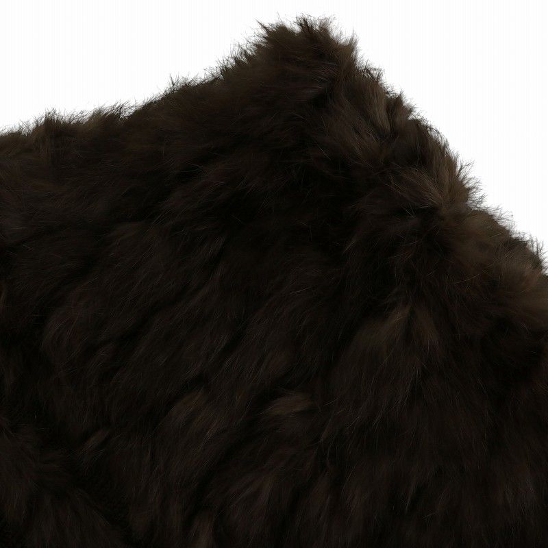 Moda Tiara ポンチョ ケープ マント ファー 毛皮 ラビット