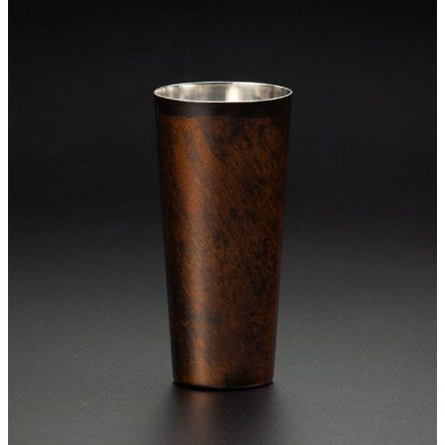  ウチキ 漆磨 漆塗りカップ 白檀 びゃくだん ピルスナーカップ 黒 二重構造 SCW P 501 その他 コーヒー ティーカップ