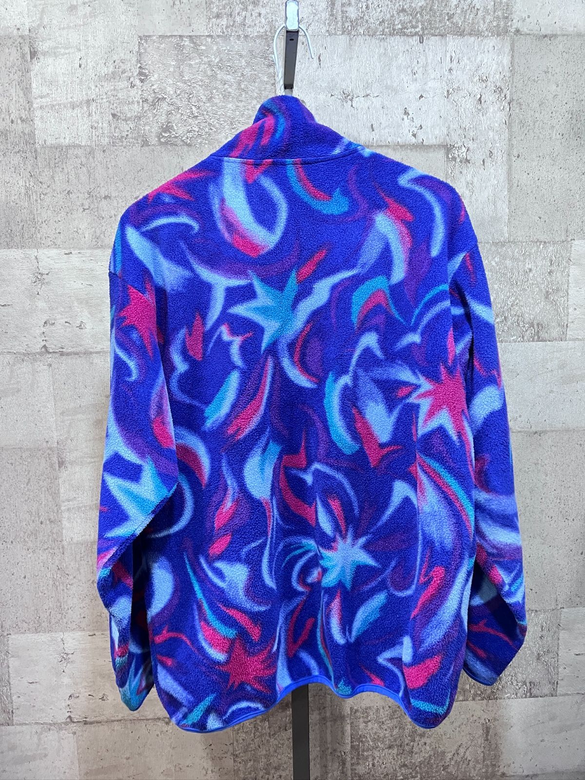 90'S ヘリーハンセン 総柄 フリースジャケット L メンズ HELLY HANSEN