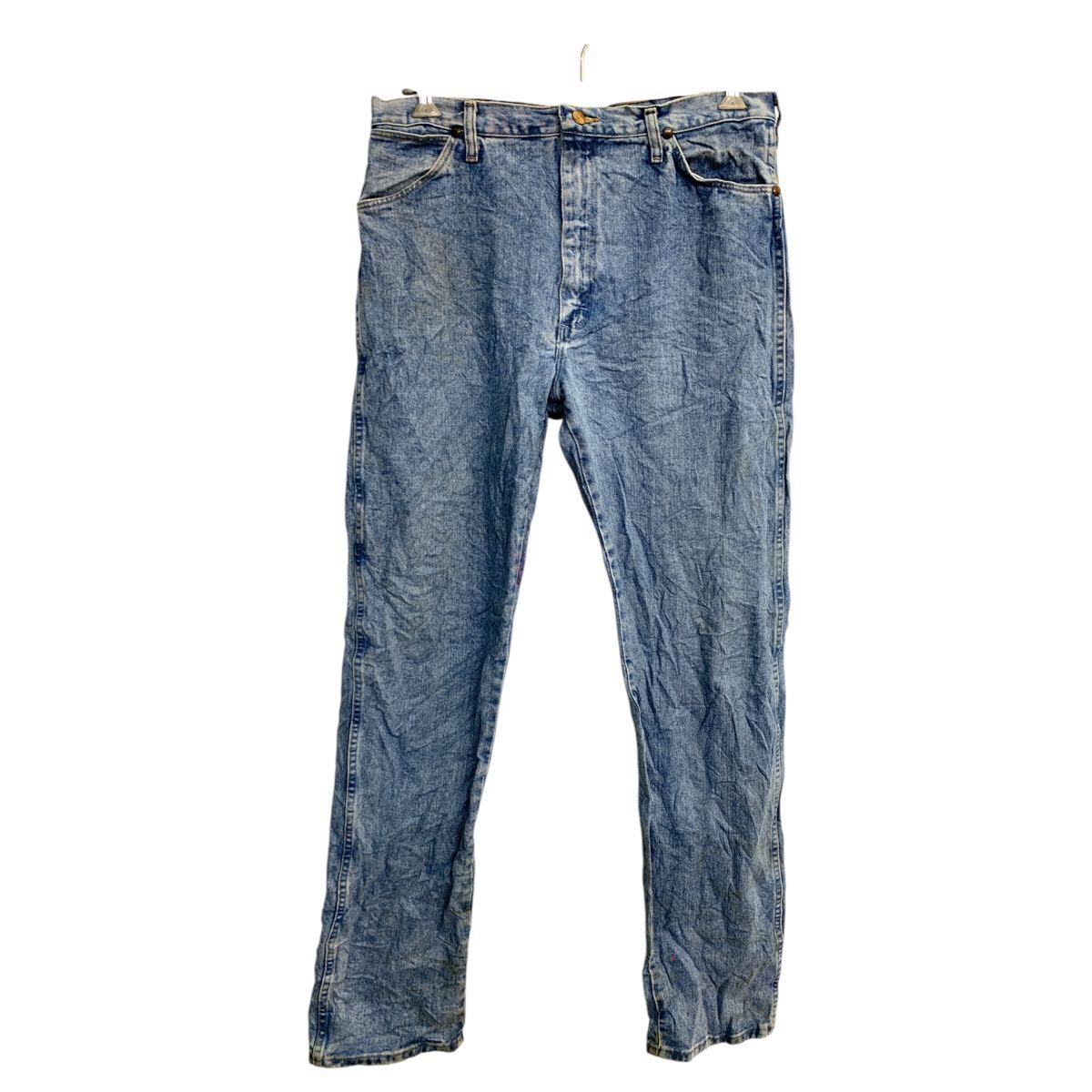 Wrangler デニムパンツ W36 ラングラー 13MWZ ビッグサイズ ブルー コットン USA製 古着卸 アメリカ仕入 2502-924