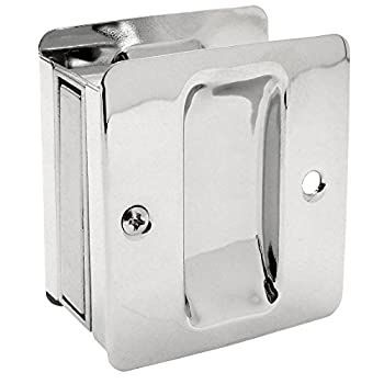 Designers Impressions光沢クロムポケットドアPassage : 53980