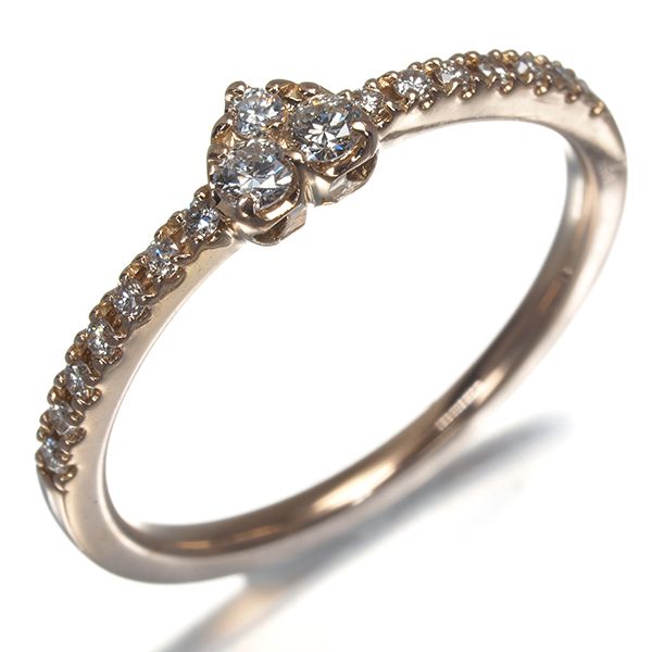 ポンテヴェキオ　K18　ダイヤ0.50ｃｔ　10号　ハート　リング 中古】 ポンテヴェキオ Ponte Vecchio K18 リング 指輪