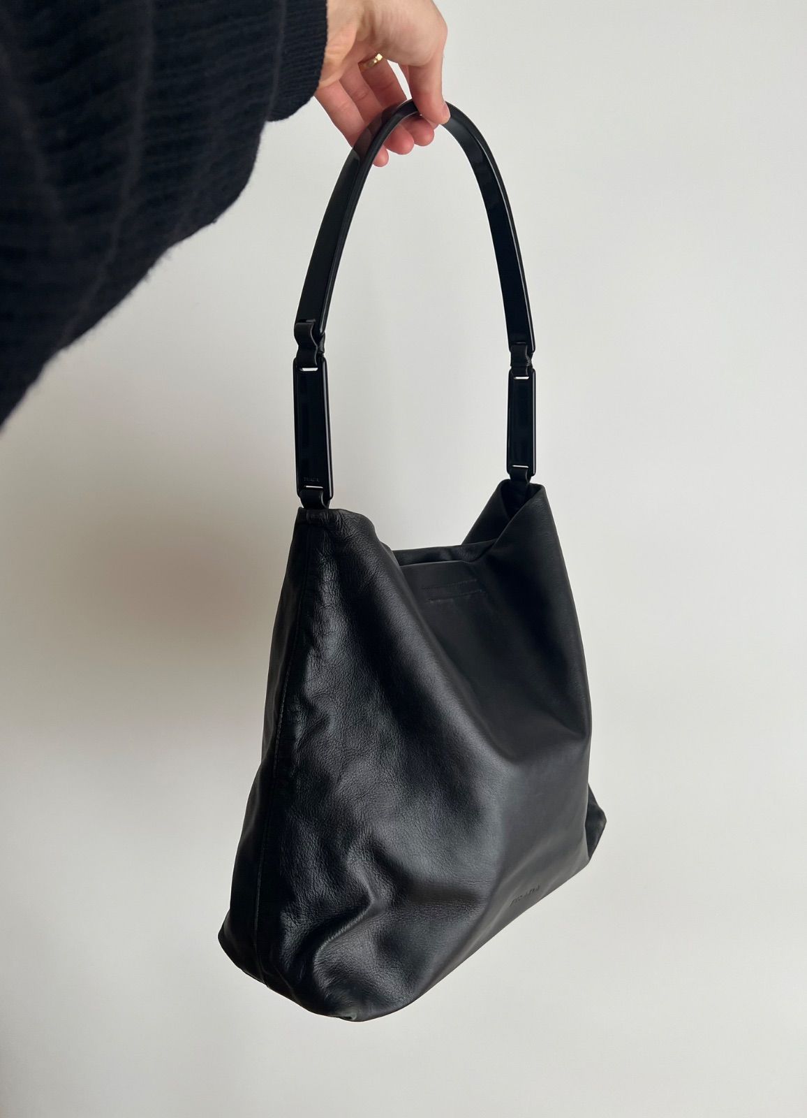 FW1998 PRADA LEATHER SHOULDER BAG プラダ 1990年代 アーカイブ