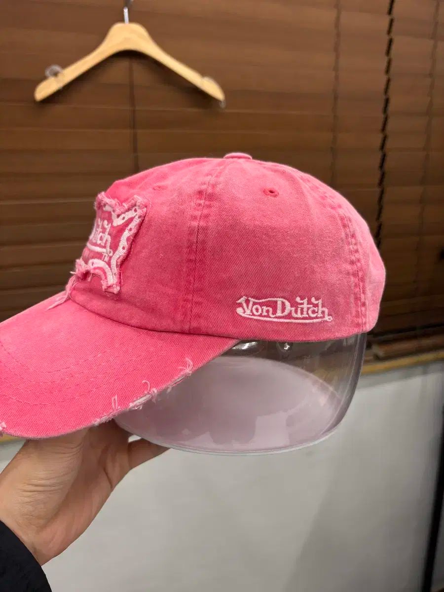 【美品レア】VonDutch ボンダッチ　キャップ　帽子　ピンク　タオル生地 美品レア】VonDutch ボンダッチ キャップ 帽子 ピンク タオル生地