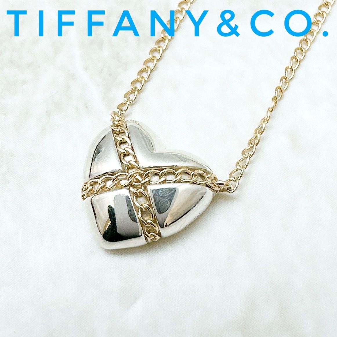 人気?Tiffany＆Co. クロスハート シルバー ゴールド コンビ 