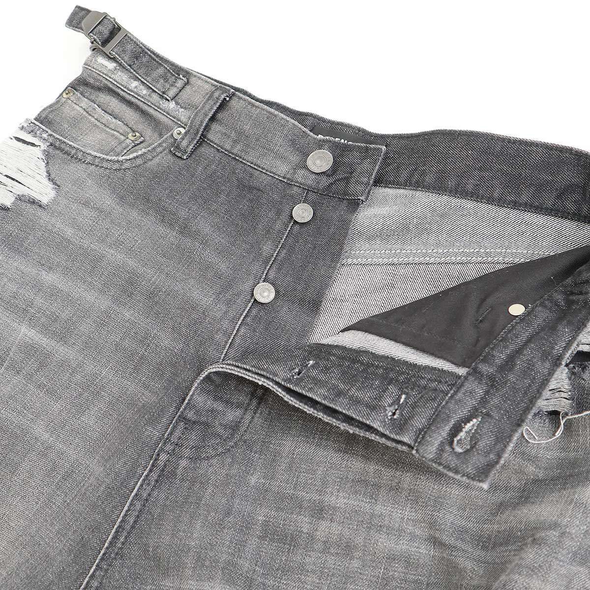 BALENCIAGA バレンシアガ 21AW Destroyed Baggy Jeans