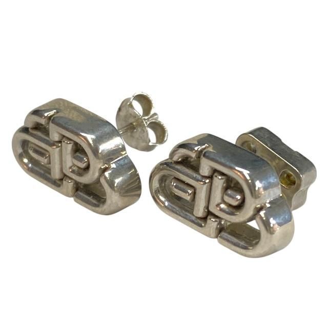 未使用級✨付属完備✨バレンシアガ ピアス BB シルバー ロゴ メタル 未使用級✨付属完備✨バレンシアガ ピアス BB シルバー ロゴ メタル