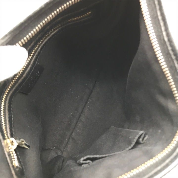 良品 GUCCI グッチ GGキャンバス ショルダー バッグ シェリーライン ブラック 斜め掛け レディース k1713 良品 GUCCI グッチ GGキャンバス ショルダー バッグ シェリーライン