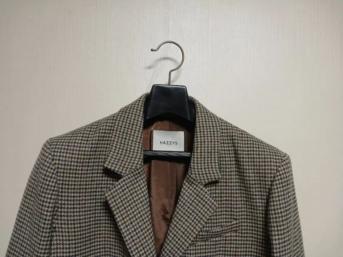 HAZZYS へジス ハウンドトゥース チェック ジャケット 85