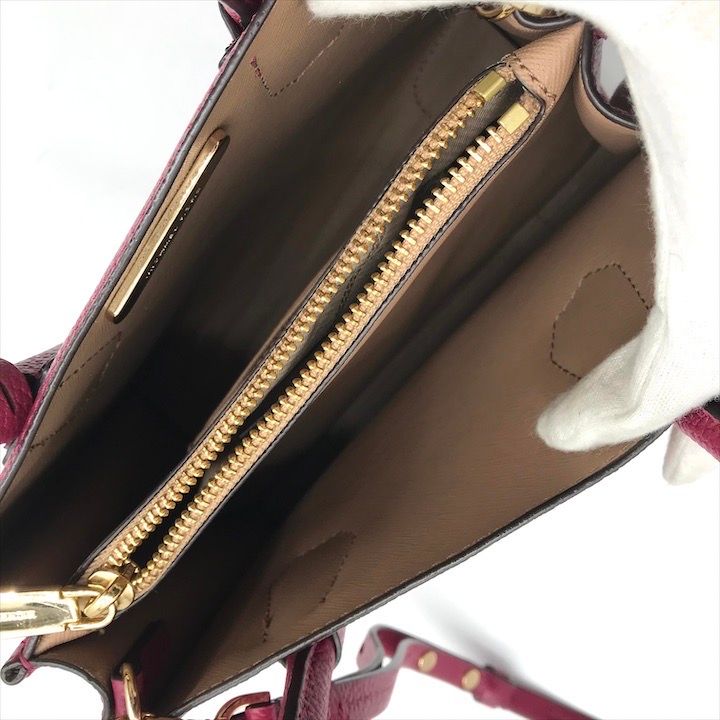 超美品 MICHAEL KORS マイケルコース 2WAY ハンド ショルダー バッグ 斜め掛け レザー ピンク レディース ブランド かばん k5824 マイケルコース MICHAEL KORS マイケルコース ショルダーバッグ