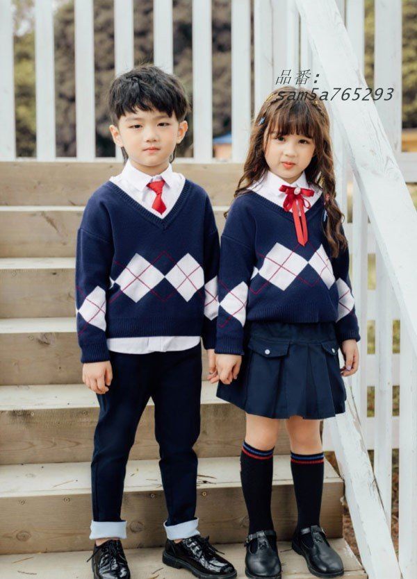 入学式 卒業式 制服 女の子 男の子 5点セット 大きいサイズ 小学生 セーター JK 中学生 受験 中学 高校生 ジュニア am 5 a 765293
