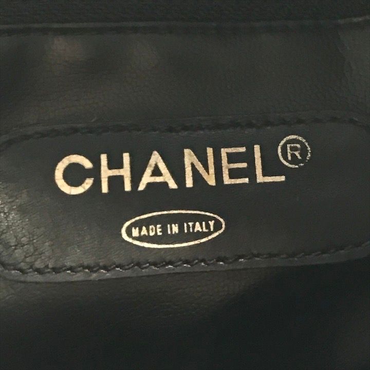 良品 CHANEL シャネル ビコローレ マトラッセ ラムスキン ヴィンテージ 2WAY ボストン ハンド ショルダー バッグ ブラック a3440