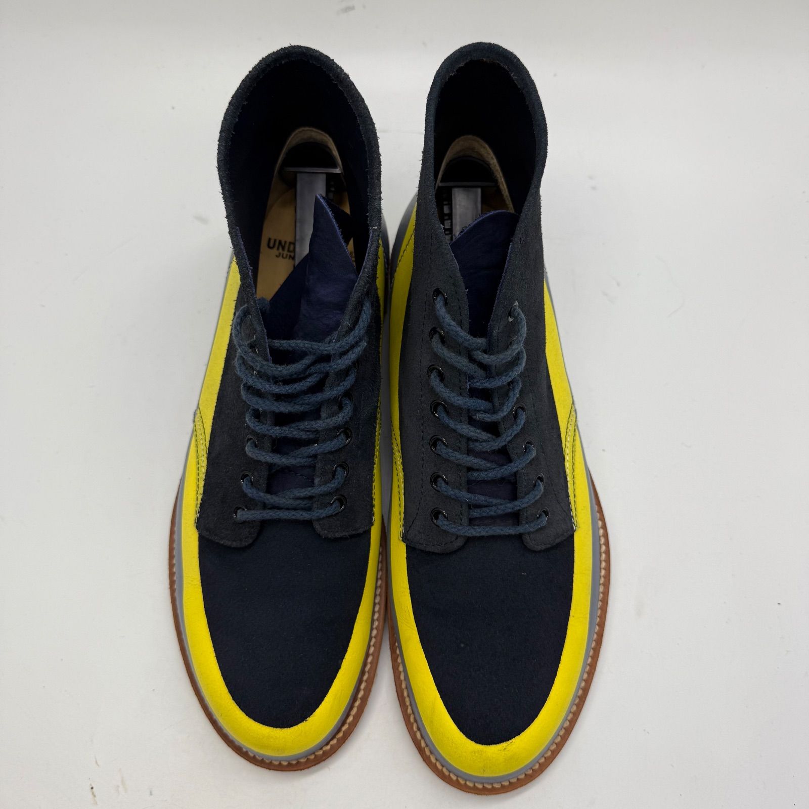 UNDERCOVER ラインペイントブーツ Lサイズ1997AW leaf 初期 UNDER COVER 1997 archive 97aw LEAF paint boots L 28 アンダー