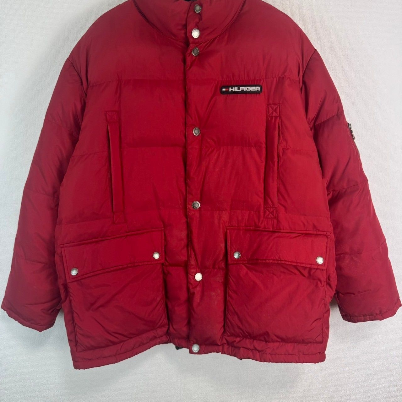 90s TOMMY HILFIGER トミーヒルフィガー ダウンジャケット フラッグ 