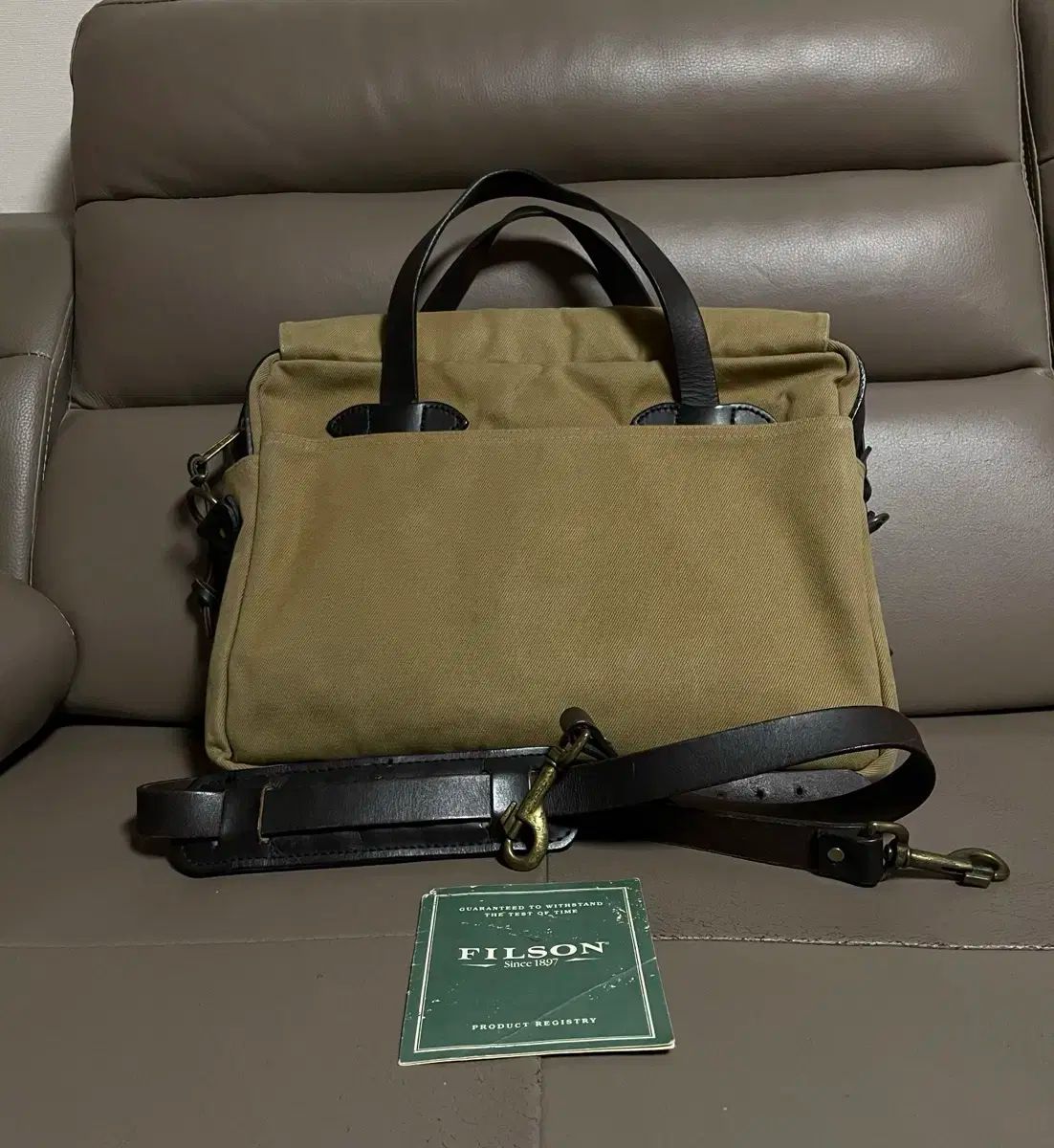 (緊急) ピルソン 256 Tan ブリーフケース