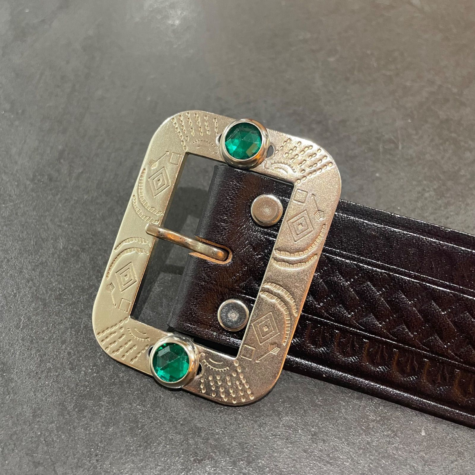 AT LAST & CO. ACE WESTERN BELT コラボ レザー ベルト アット