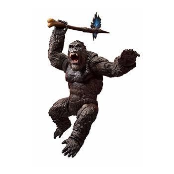 【】(非常に良い)S.H.モンスターアーツ KONG FROM GODZILLA VS. KONG(2021) 約145mm PVC&ABS製 塗装済み可動フィギュア