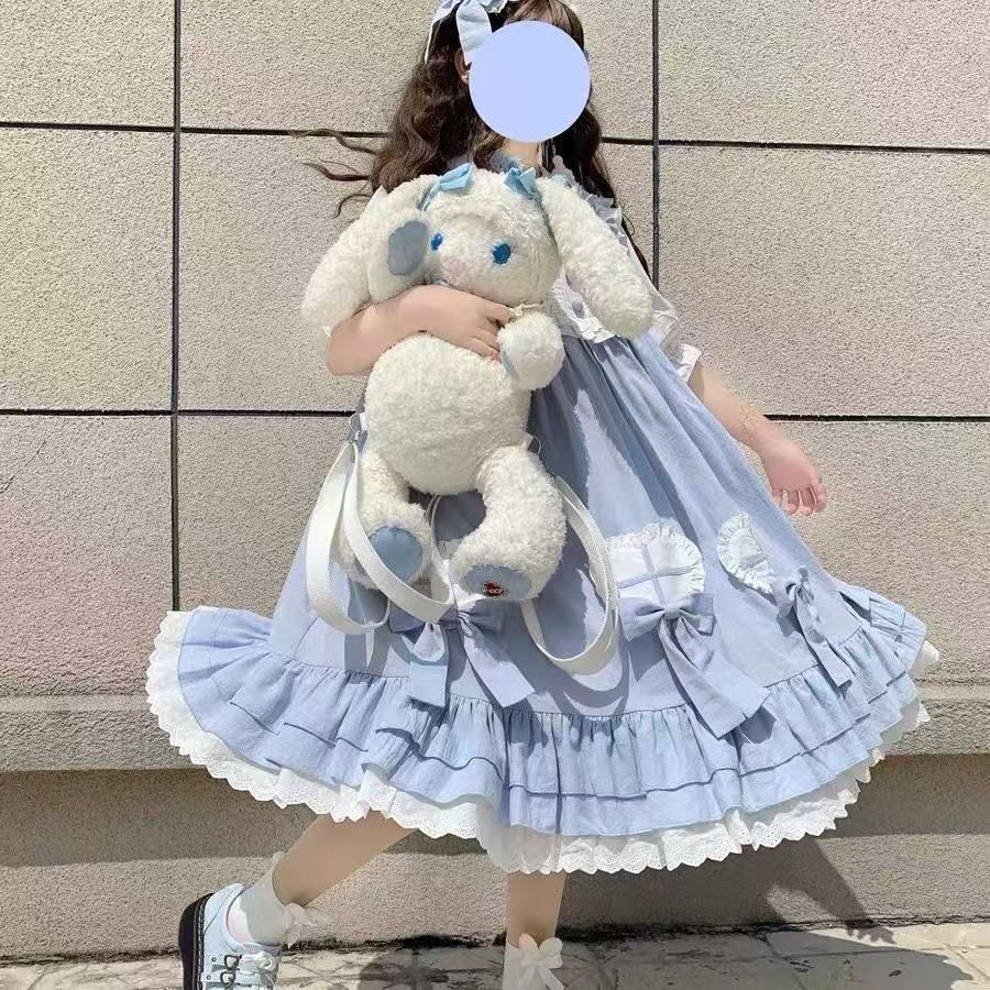 オリジナルLolita | JSKキャミワンピース | ふんわりドール風ロリータ洋装 | 無地ジャンパースカート