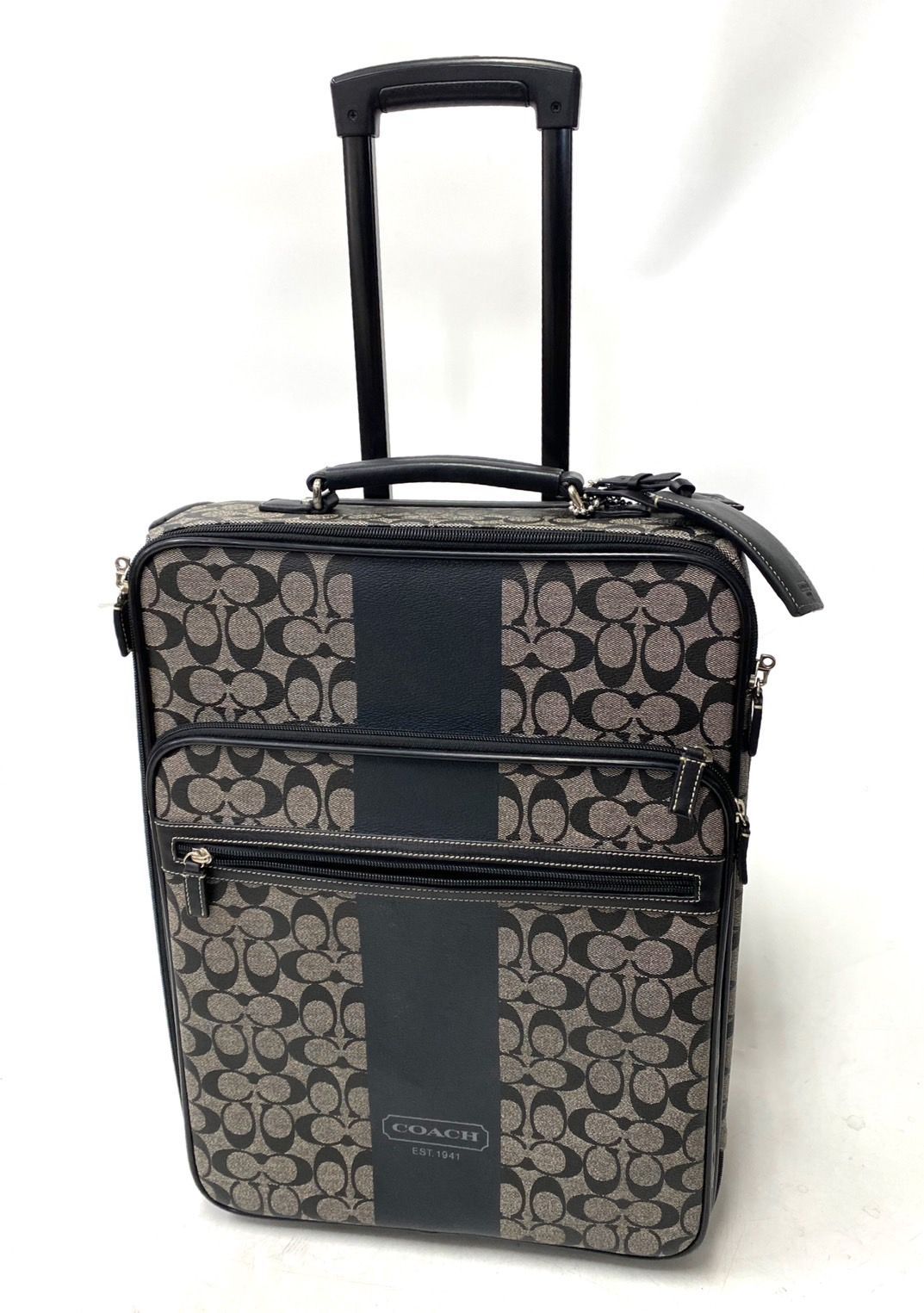 COACH コーチ ヘリテージ シグネチャー ストライプ ホイール アロング F77280 レディース キャリーケース スーツケース ss