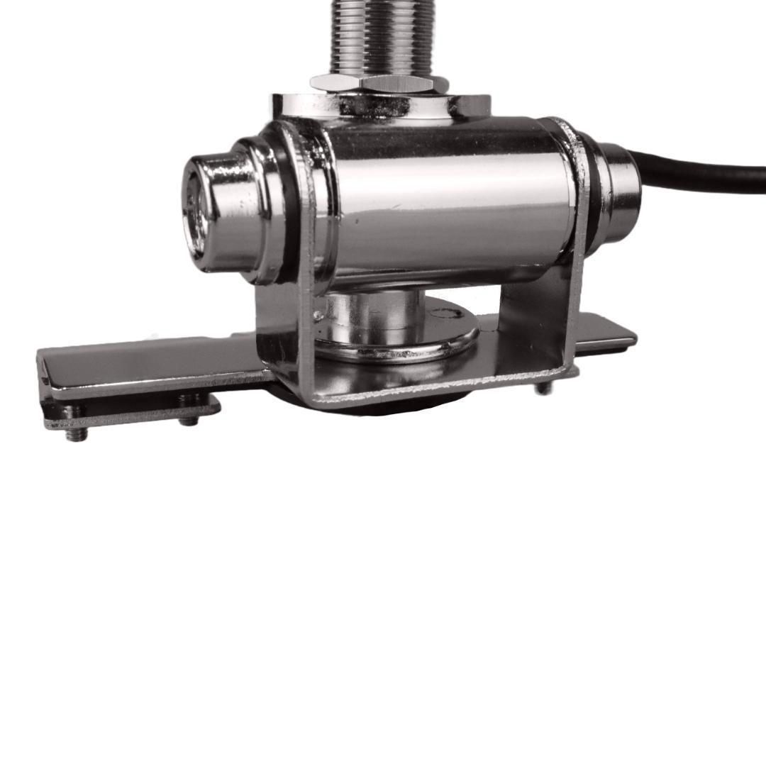 トランクリッドアンテナ基台（シルバー） 同軸ケーブル5m　SC316 MP接栓 | ダイヤモンド TE-5M スーパートランクリッドベースケーブル