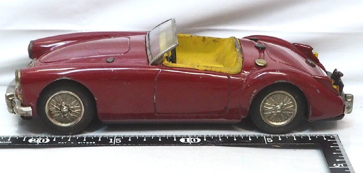 アサヒ MGA 1600 ブリキ玩具 Asahi【MG MGA 1600 Cabriolet カブリオレ 赤レッド】ブリキ