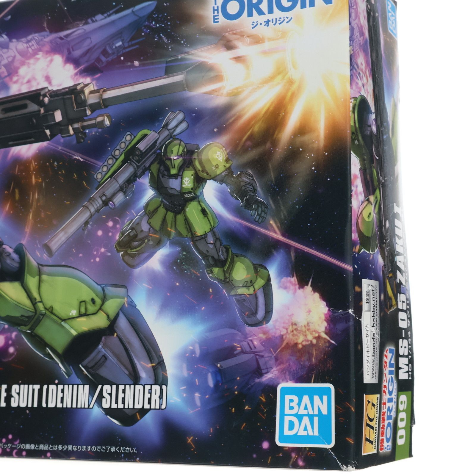 BANDAI - HG 1/144 MS-05 ザクI(デニム/スレンダー機) 機動戦士ガンダム THE ORIGIN(ジオリジン) プラモデル(5059026) バンダイスピリッツ HG 機動戦士ガンダム ジ・オリジン 1/144 ザクI(デニム
