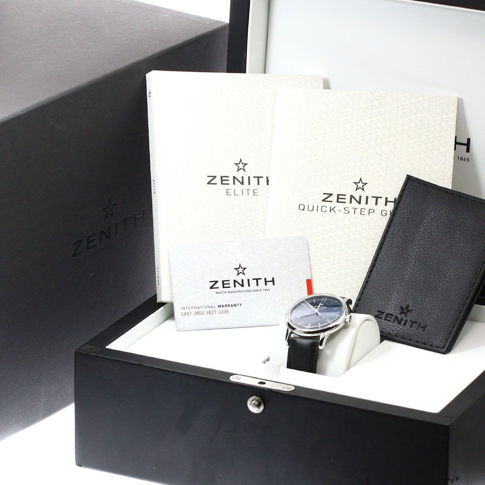ゼニス ZENITH 03.2290.679|51.C700 エリート シースルーバック 自動巻き メンズ 箱 保証書付き_910098