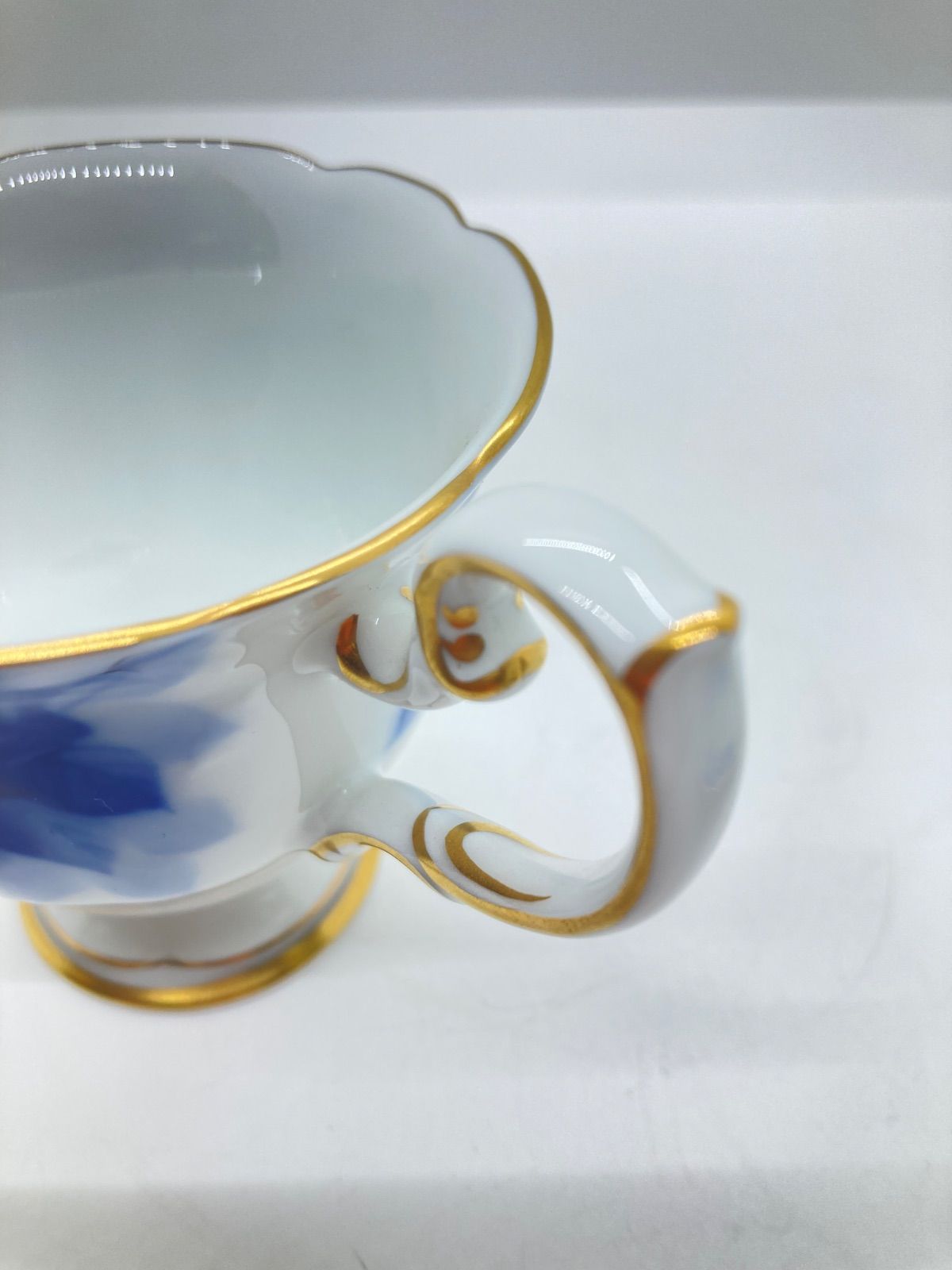 新品】大倉陶園 ブルーローズ 手描き コーヒー碗皿 52C/8011 カップ