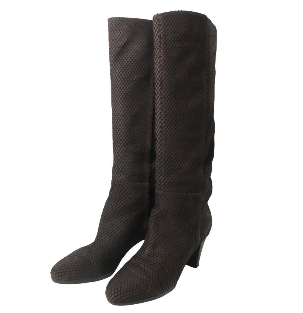 sergiorossiセルジオロッシ★スエードロングブーツ ジョッキーブーツ37 sergiorossiセルジオロッシ☆スエードロングブーツ ジョッキーブーツ37