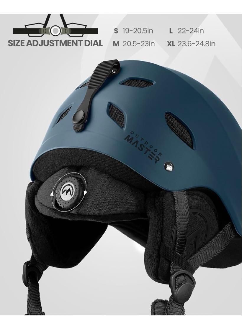 【新品未開封】OUTDOOR MASTER スキースノボ　ゴーグル付きヘルメット Amazon | OUTDOORMASTER スキー ヘルメット ゴーグル付き