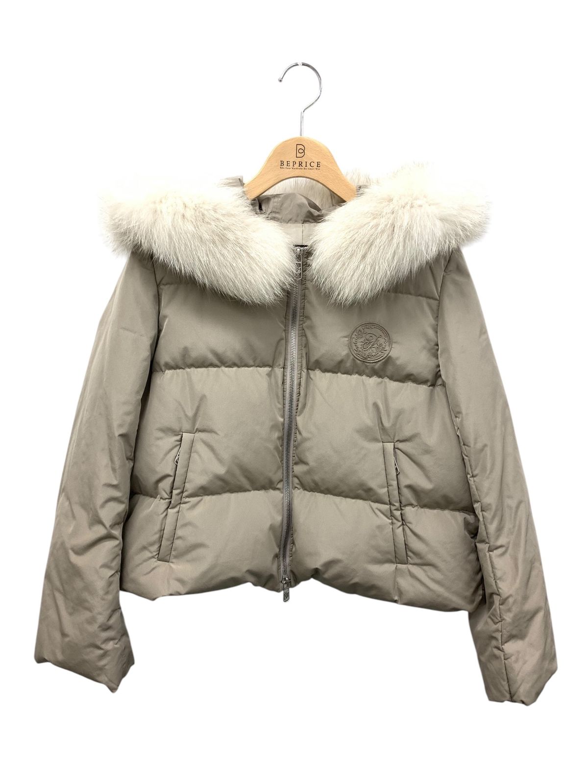 FOXEY BOUTIQUE ダウンジャケット フォックス ロゴ ファー