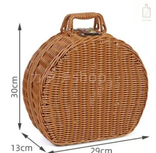 かごバッグ 丸型 YDM 受注製作 バスケット Lacak Basket丸型かごﾊﾞｯｸﾞS: フラワーベース・鉢カバー ｜ 特集掲載》Lサイズ まるいかごバッグ Round basket L 2way バッグの通販